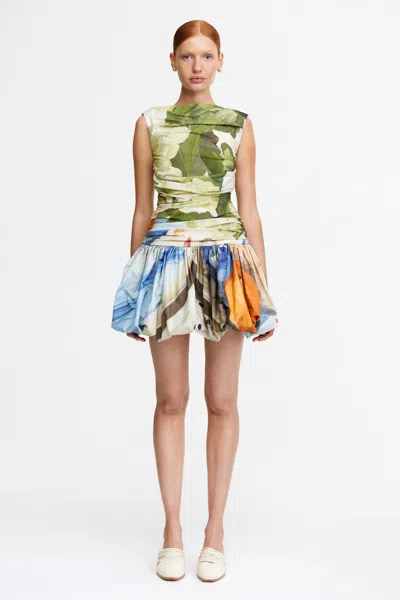 Acler Nershall Mini Dress In Multi