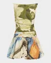 Acler Nershall Mini Dress In Orange