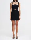Acler Newbewick Dress In Black In Black