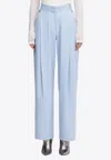 Acler Newbewick High-rise Pants In Blue