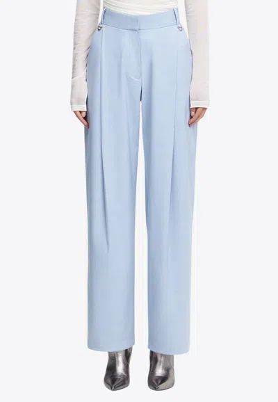 Acler Newbewick High-rise Pants In Blue