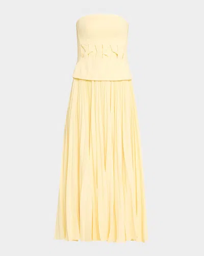 Acler Newbewick Maxi Dress In Lemon Sorbet