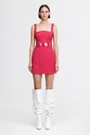 Acler Newbewick Mini Dress In Red