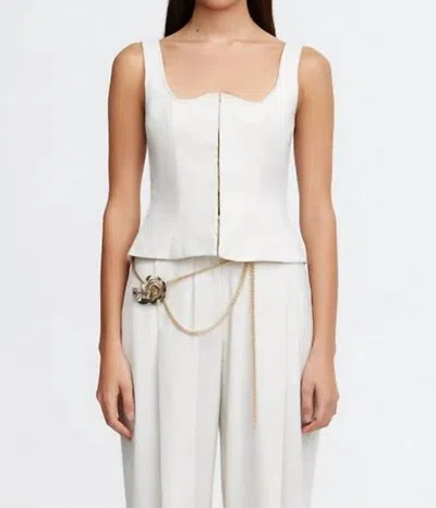 Acler Newbewick Top In Pearl