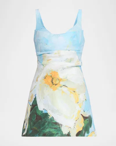 Acler Newcatton Floral Minidress In Multi