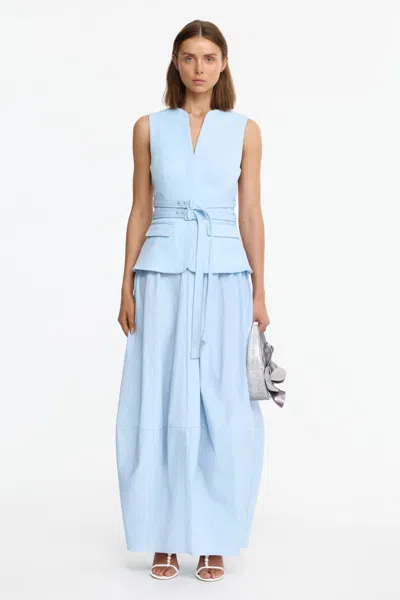 Acler Newduston Maxi Dress In Blue
