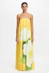 Acler Newmanny Maxi Dress In Yellow