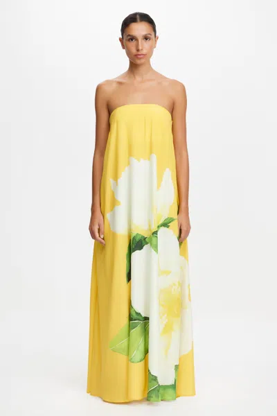 Acler Newmanny Maxi Dress In Yellow