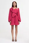 Acler Newtoft Mini Dress In Pink