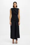 Acler Normanhill Midi Dress In Black