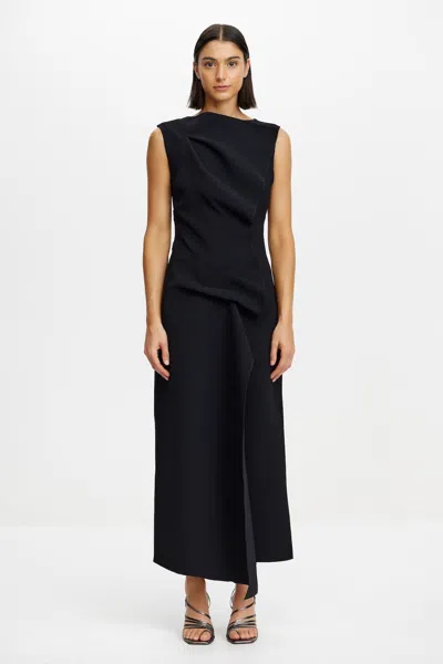Acler Normanhill Midi Dress In Black