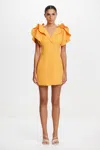 Acler Normanhill Mini Dress In Yellow