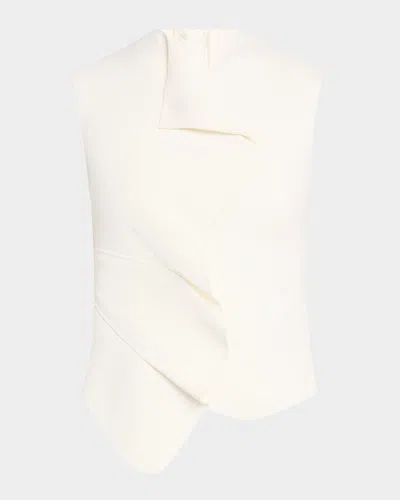 Acler Normanhill Silk Top In Ivory