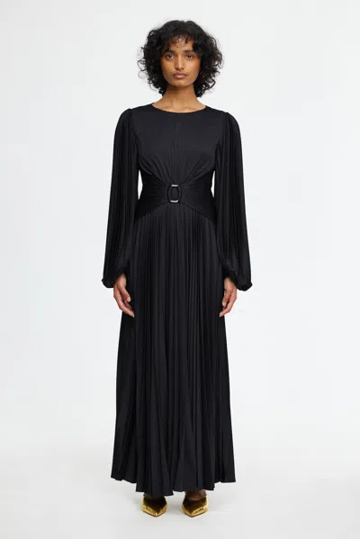 Acler Norseman Midi Dress In Black
