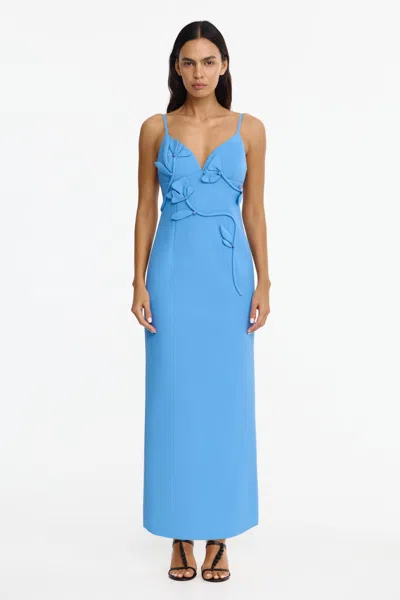 Acler Northwick Maxi Dress In Blue