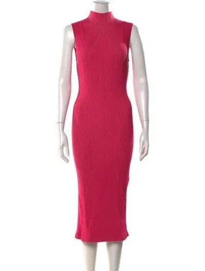 Pre-owned Acler Nylon Midi Length Dress In Pink