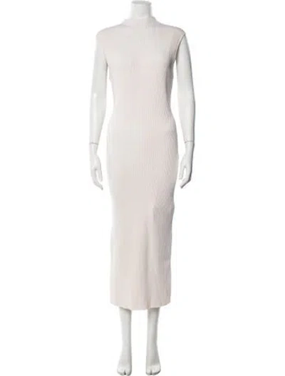 Pre-owned Acler Nylon Midi Length Dress W/ Tags In Neutrals