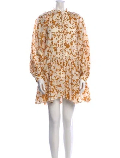 Pre-owned Acler Nylon Mini Dress In Brown