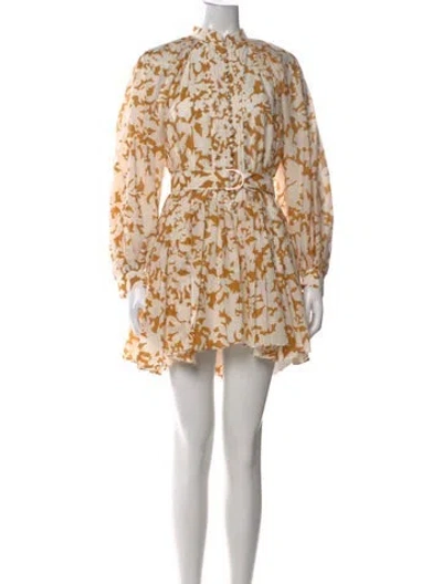 Pre-owned Acler Nylon Mini Dress In Brown