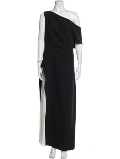 Pre-owned Acler One-shoulder Long Dress In Blue