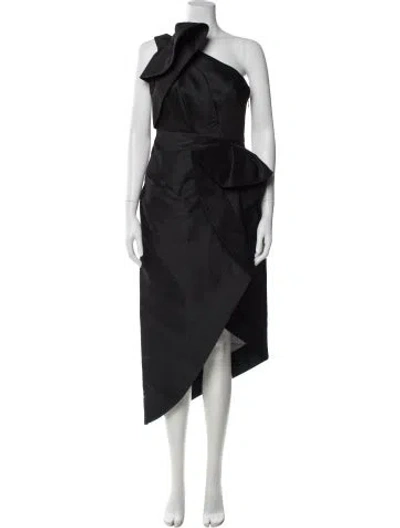 Pre-owned Acler One-shoulder Long Dress In Gray