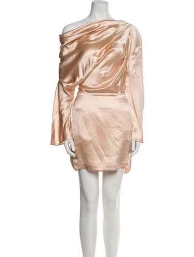 Pre-owned Acler One-shoulder Mini Dress In Multi