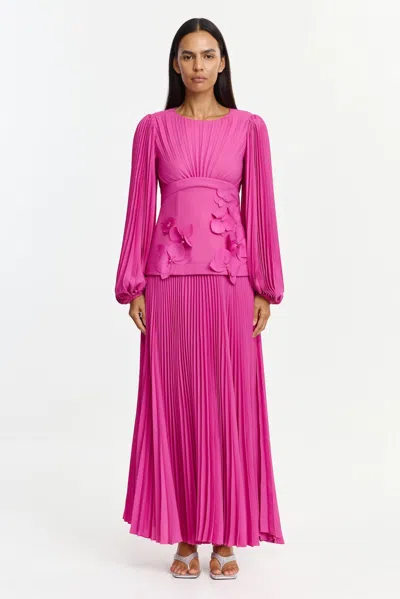 Acler Orissa Maxi Dress In Pink