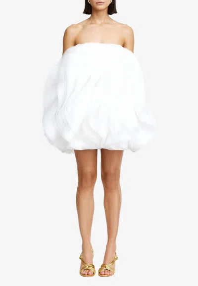 Acler Otley Strapless Mini Petal Dress In White