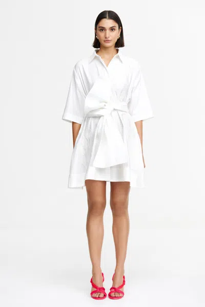 Acler Otterford Mini Dress In White