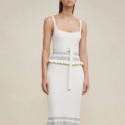 Acler Pacific Dress In White