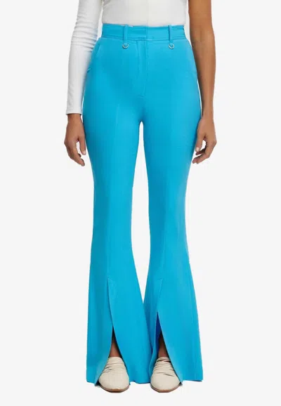 Acler Padworth Flared Pants In Blue
