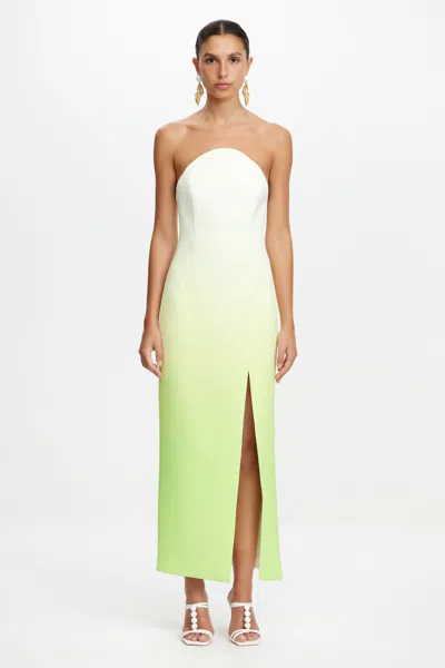 Acler Panton Midi Dress In Green