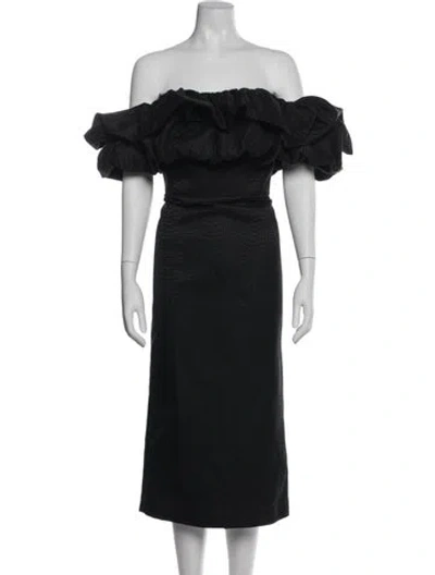 Pre-owned Acler Patterned Midi Length Dress In Multi