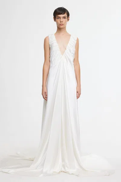 Acler Patterson Gown In White