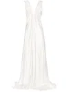 Acler Patterson V-neck Gown In White