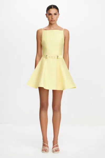 Acler Pennar Mini Dress In Yellow