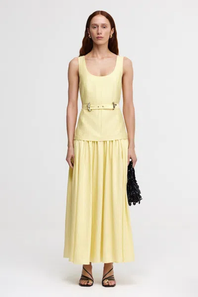 Acler Pennarly Maxi Dress In Yellow