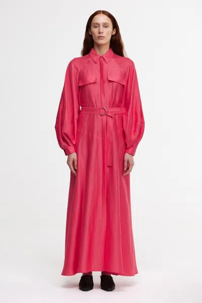 Acler Pennarly Midi Dress In Red