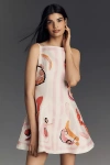 Acler Pennick Linen Blend Mini Dress In Pink