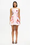 Acler Pennick Mini Dress In Pink