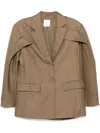 Acler Penrith Blazer In Neutrals