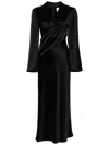 Acler Picadilly Satin Dress In Black