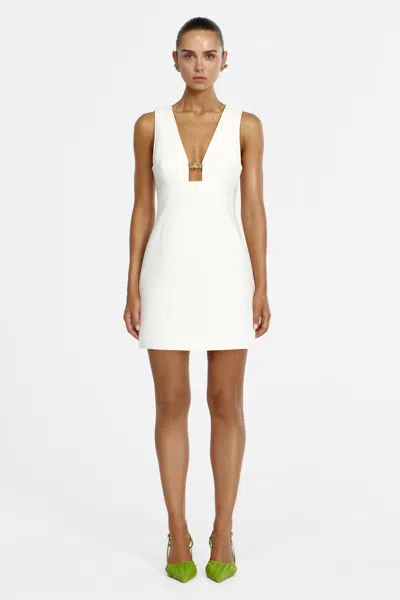 Acler Picardie Mini Dress In White