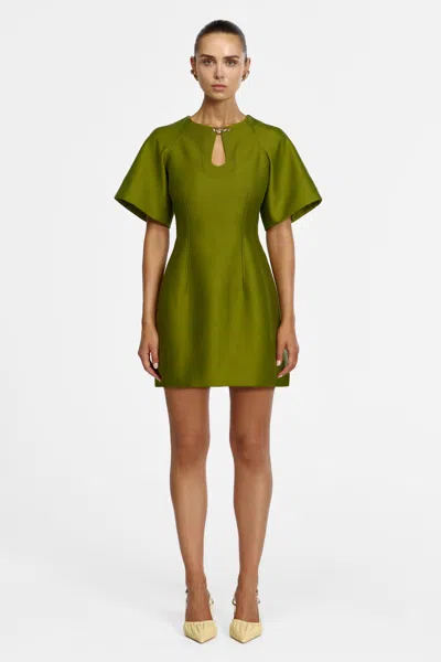 Acler Picts Mini Dress In Green