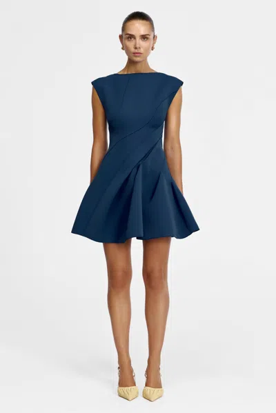Acler Piddington Mini Dress In Blue