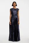 Acler Pithill Maxi Dress In Blue