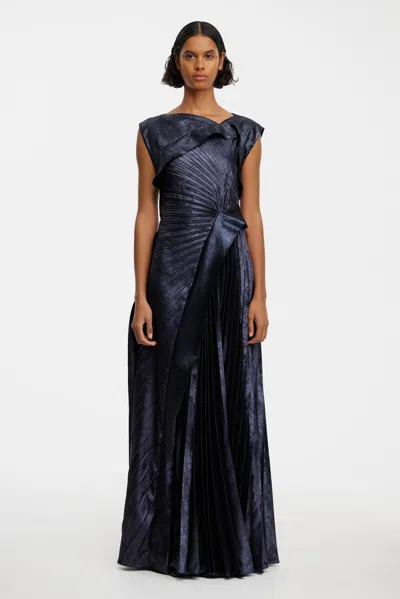 Acler Pithill Maxi Dress In Blue