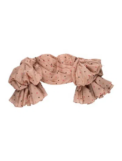Pre-owned Acler Polka Dot Print Off-the-shoulder Top In Multicolor