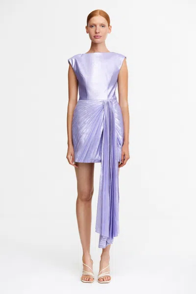 Acler Portershill Mini Dress In Purple