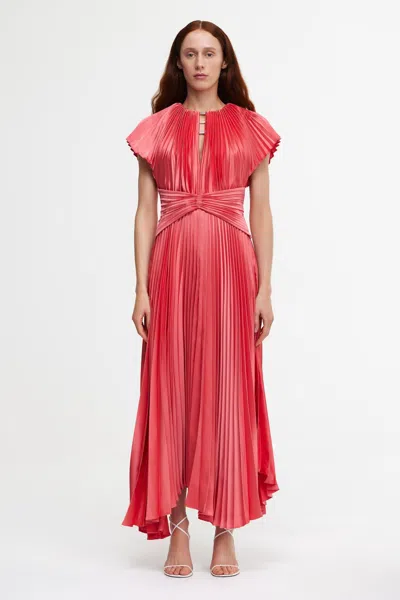 Acler Prestonbrook Midi Dress In Pink